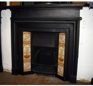 Victorian Tiled Cast Iron Fireplace Insert