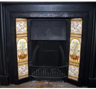 Victorian Tiled Cast Iron Fireplace Insert