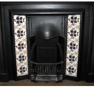 Edwardian Tiled Cast Iron Fireplace Insert