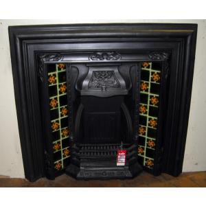 Original Victorian Cast Iron Fire Surround