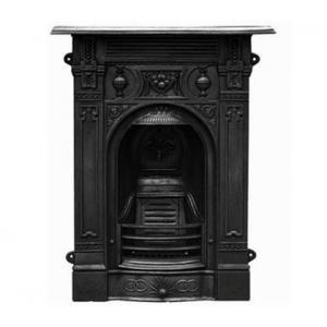 Victorian Small Cast Iron Combination Fireplace