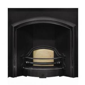 London Plate Wide Victorian Cast Iron Fireplace Insert