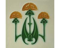 Art Nouveau Gothic Fireplace Tiles