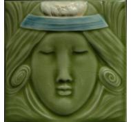 Art Nouveau Lady 2 Fireplace Tiles