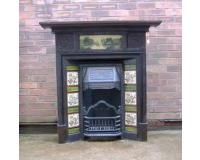 Cast iron Victorian combination fireplace circa 1891