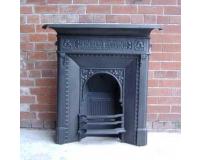 Antique Victorian Cast Iron Combination Fireplace