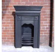 Antique Victorian Cast Iron Combination Fireplace