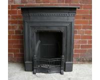 Antique Edwardian Cast Iron Combination Fireplace