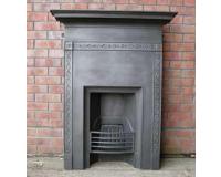 Antique Edwardian Cast Iron Combination Fireplace