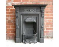 Antique Victorian Cast Iron Combination Fireplace