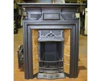 Victorian cast iron combination fireplace