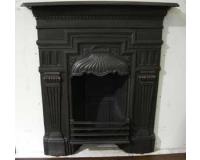 Antique Victorian Cast Iron Combination Fireplace