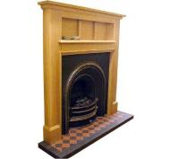 Edwardian Oak Fireplace Surround Mantel