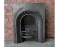 Antique Victorian Arched Cast iron Fireplace Insert