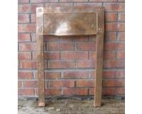 Original Old Antique Arts & Crafts Copper Fireplace Insert