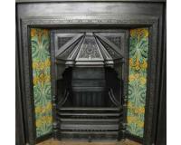 Antique Victorian Tiled Fireplace Insert