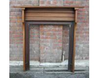 Antique Victorian Mahogany Fireplace Surround