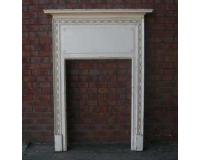 Antique Edwardian Wooden Fireplace Surround