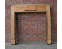 Antique Art Deco Oak Fireplace surround