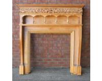 Antique Victorian Pine Fireplace Surround