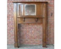 Antique Edwardian Oak Fireplace Surround