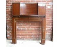 Antique Edwardian Mahogany Fireplace Surround