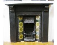 Antique Victorian Slate Fireplace Surround