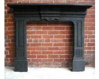 Antique Victorian Cast Iron Fireplace Surround