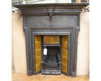 Antique Victorian Cast Iron Fireplace Mantel