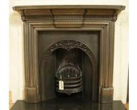 Antique Victorian Cast Iron Fireplace Surround