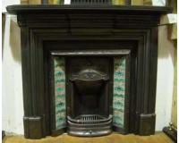 Antique Victorian Cast Iron Fireplace Surround