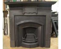 Antique Victorian Cast Iron Fireplace Surround