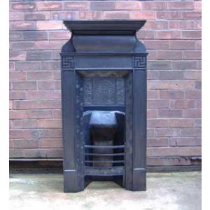 Antique Thomas Jekyll Cast Iron Combination Fireplace