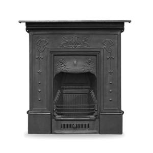 Bella Art Nouveau Cast Iron Combination Fireplace