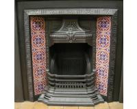 Victorian Tiled Cast Iron Fireplace Insert