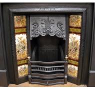 Victorian Tiled Cast Iron Fireplace Insert