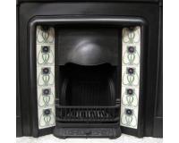 Edwardian Tiled Cast Iron Fireplace Insert