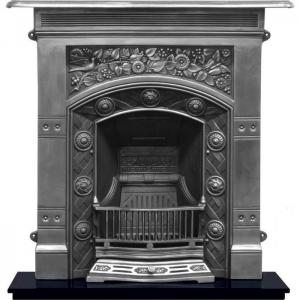 Jekyll Arts and Crafts Cast Iron Combination Fireplace