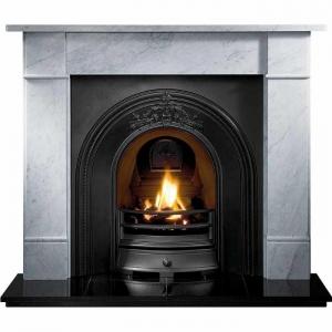 Brompton Fireplace Surround Mantel Cararra Marble 56