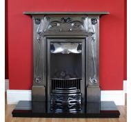 Bella Art Nouveau Cast Iron Combination Fireplace