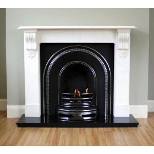 Canterbury Victorian Arched cast Iron Fireplace Insert