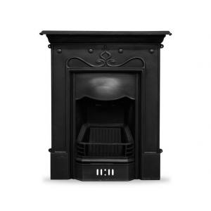 Tulip Art Nouveau Cast Iron Combination Fireplace 